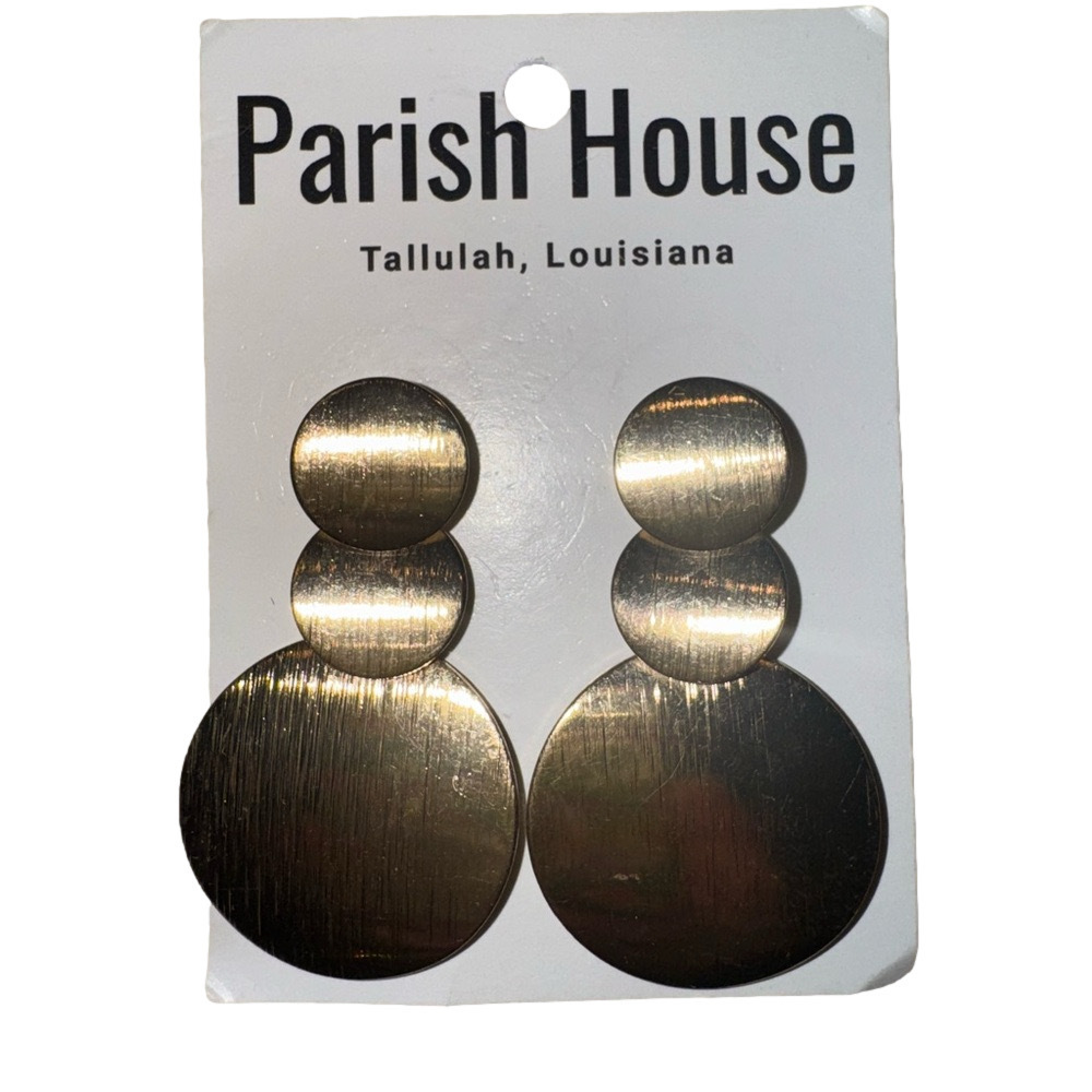 Parish House Gold Circle Earrings